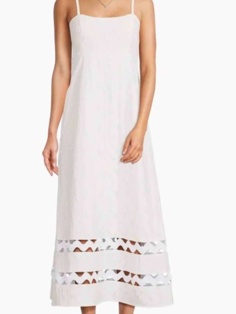 NWT Lilly Pulitzer Haliey Faille Midi Dress White - Picture 2 of 9